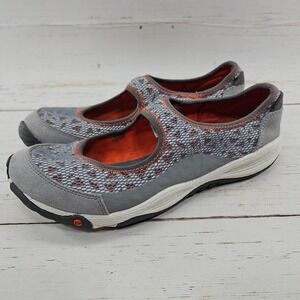 Merrell All Out Bold Wild Dove 7 Gray Orange Mary Jane Mesh Slip On Shoes J69954